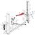  ROSSVIK BN-2.40EM-C-3000-00B.RAL1018 Двухсекционная лапа левая 705–1045 T4, T4H, T4B RAL1018
